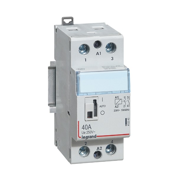 Модулен контактор 40A 2NO 230VAC с ръкохватка - Legrand CX3 412545