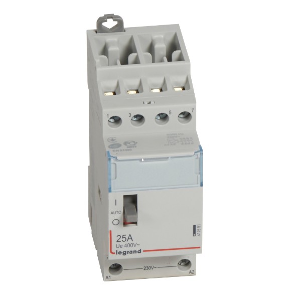Модулен контактор 25A 4NO 230VAC с ръкохватка - Legrand CX3 412551