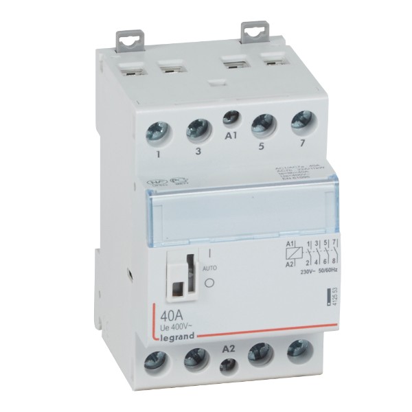 Модулен контактор 40A 4NO 230VAC с ръкохватка - Legrand CX3 412553