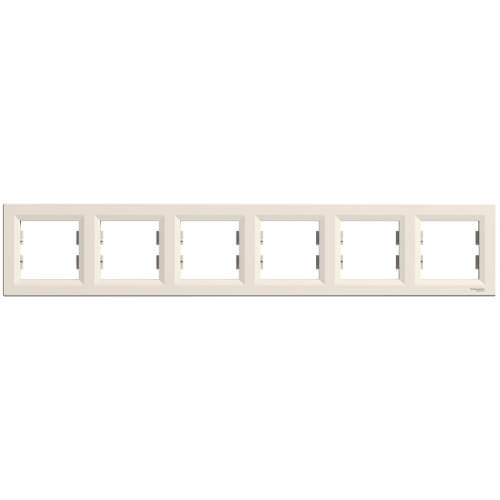 Рамка 6х Крем - SCHNEIDER ELECTRIC Asfora EPH5800623
