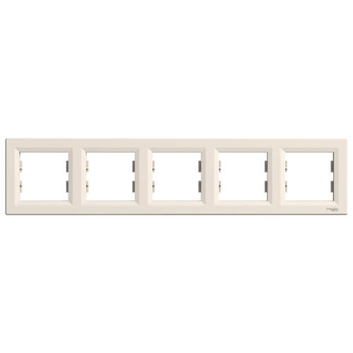 Рамка 5х Крем - SCHNEIDER ELECTRIC Asfora EPH5800523