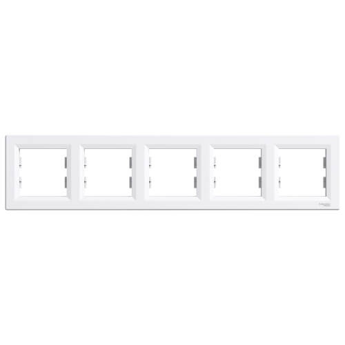 Рамка 5х  Бяла - SCHNEIDER ELECTRIC Asfora EPH5800521