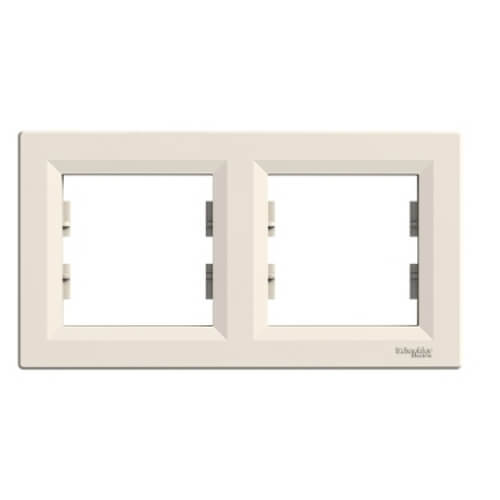 Рамка 2х  Крем - SCHNEIDER ELECTRIC Asfora EPH5800223