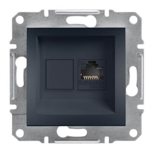 Розетка RJ45 Cat.5e UTP  без рамка Антрацит - SCHNEIDER ELECTRIC Asfora EPH4300171