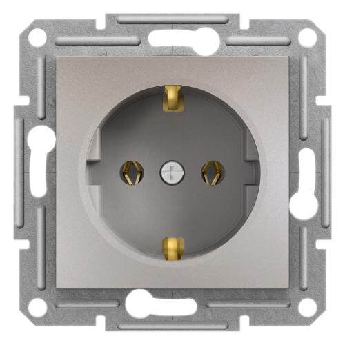 Контакт Шуко 16A без рамка Бронз - SCHNEIDER ELECTRIC Asfora EPH2900169