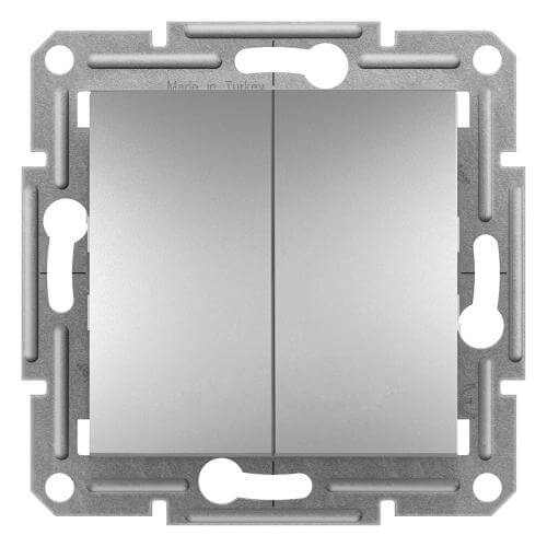 Сериен ключ 10А  без рамка Алуминий - SCHNEIDER ELECTRIC Asfora EPH0300161