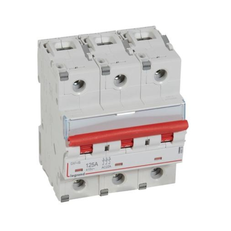 DX3 дистанционен товаров прекъсвач (шалтер) 3P 125A - Legrand DX-IS 406539