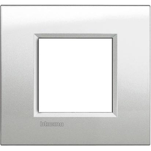 Рамка 2М Square Moonlight silver (GL) - bticino Livinglight LNA4802GL