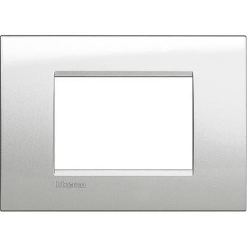Рамка 3М Square Moonlight silver (GL) - bticino Livinglight LNA4803GL