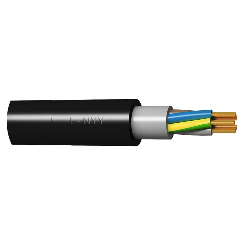 Кабел NYY 3x6.0 черен - 100 m - BG NYY 4022030060