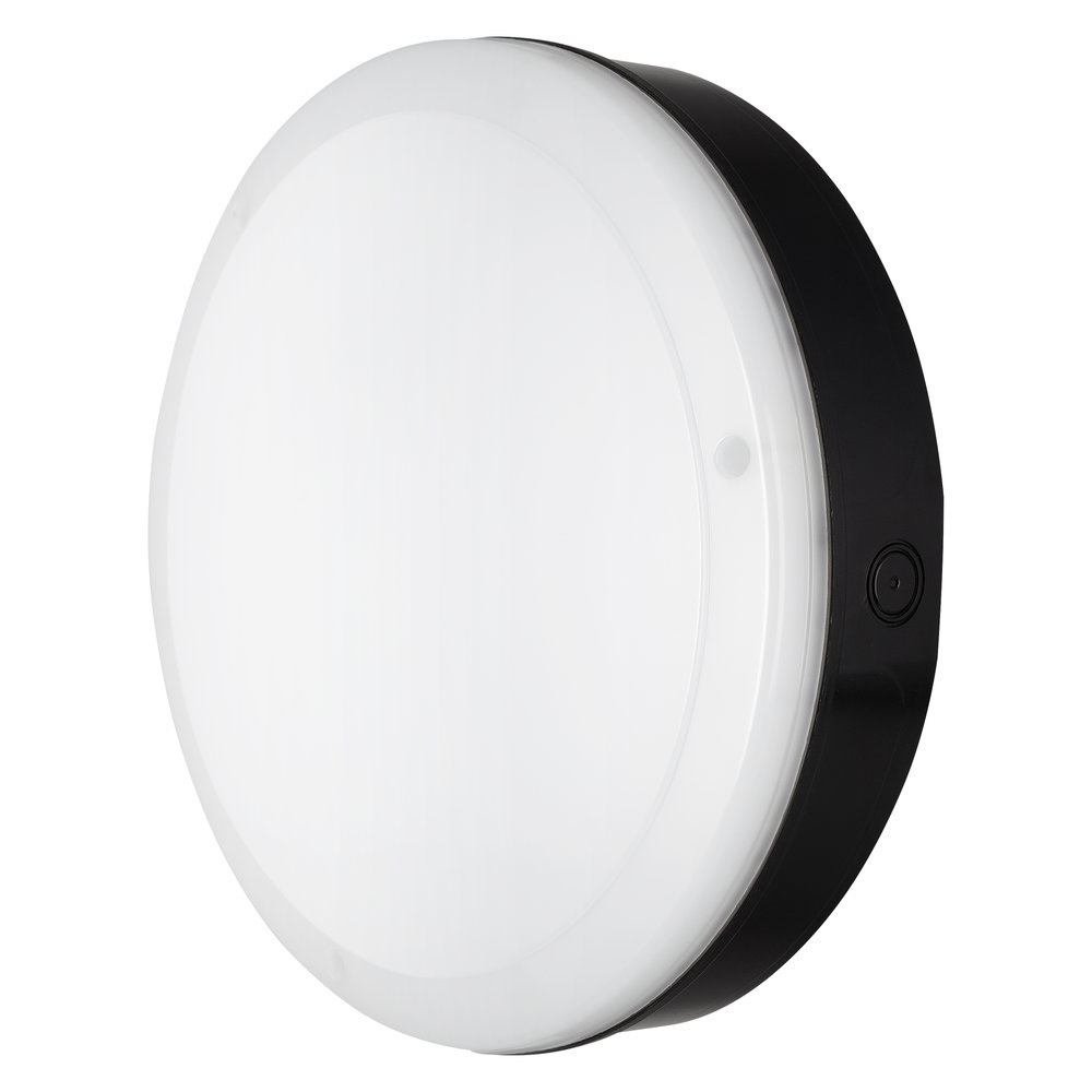 LED Плафон 15W 1400lm 4000K IP65, с MW датчик за движение, черен - LEDVANCE SURFACE BULKHEAD 250 LED647602