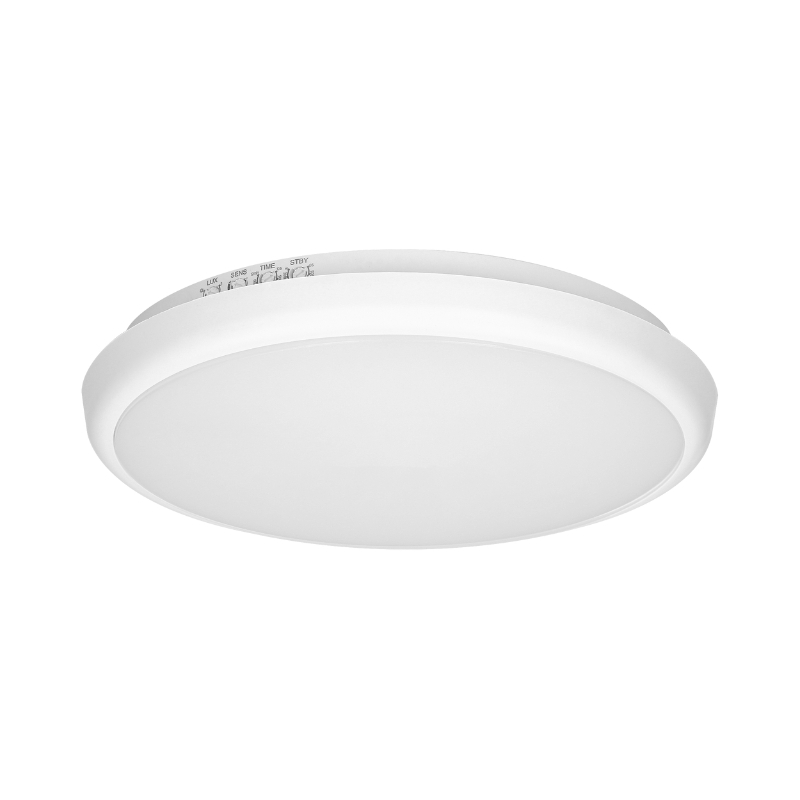 LED  плафон CERS 16W + MW датчик, 1300lm, 4000K, IP65,Ф265x40mm - ORNO CERS LED 16W MW  1300lm, IP65, 4000K AD-PL-6113WLPMM4