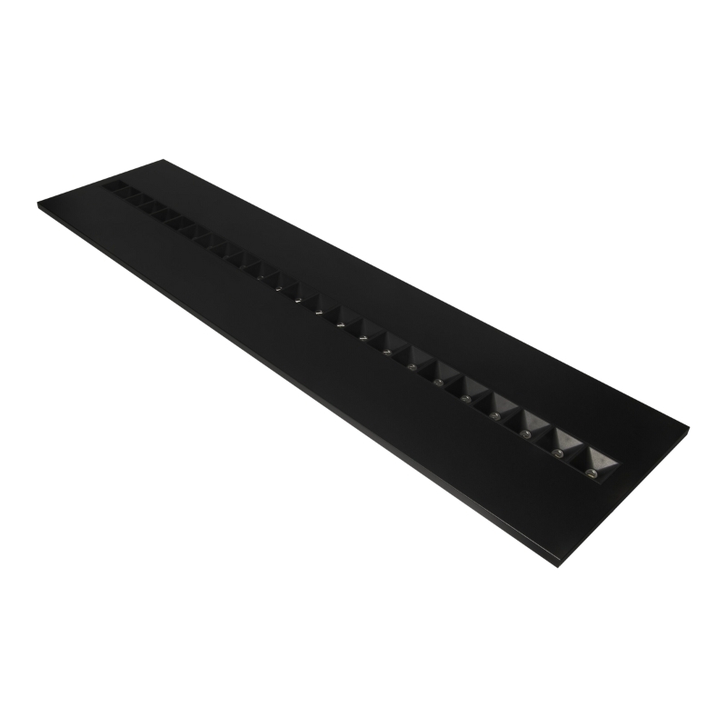 LED панел PL Louver 1200 27,5W 4000lm 4000K Ra>80 UGR<16 IP20 1195x295, черен - LEDVANCE Panel LOUVER LED149733