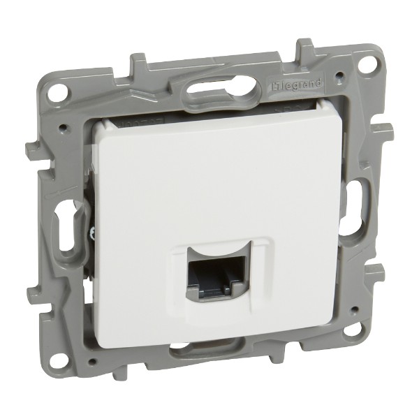 Розетка 1xRJ45 Cat. 5e UTP Бял - Legrand Niloe 764571