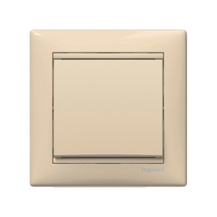 Блистер Valena Бутон 10AX 250V Крем с рамка - Legrand Valena 692725
