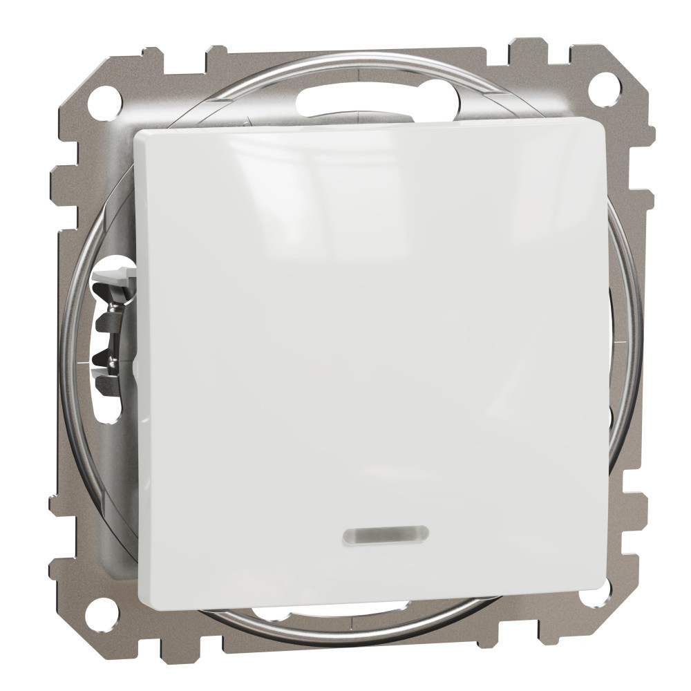 Еднополюсен ключ с индикация 10A Бял - SCHNEIDER ELECTRIC Sedna Design SDD111101N