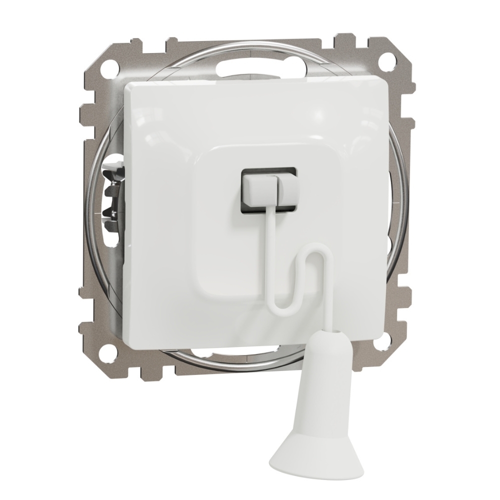 Бутон с шнур 10A Бял  - SCHNEIDER ELECTRIC Sedna Design SDD111122
