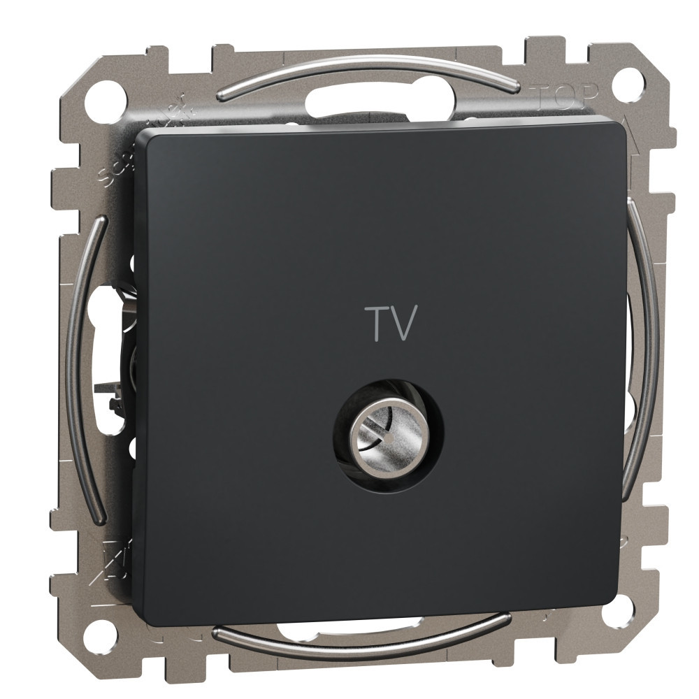 TV Розетка преходна 7dB Антрацит - SCHNEIDER ELECTRIC Sedna Design SDD114474