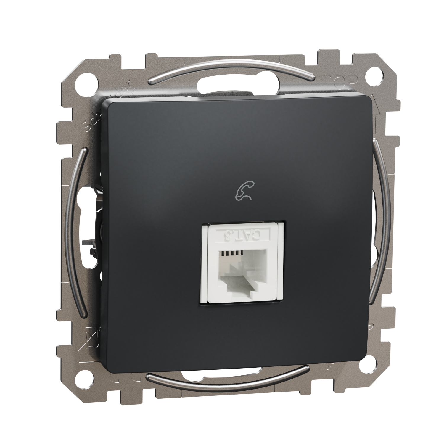 Розетка RJ11 телефонна Антрацит - SCHNEIDER ELECTRIC Sedna Design SDD114491