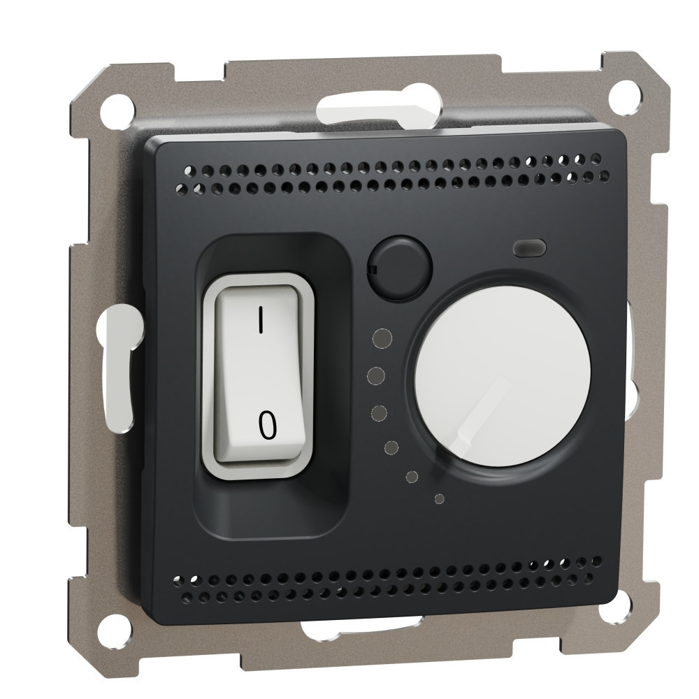 Стаен термостат 16A обхват 5 °C до 30 °C Антрацит - SCHNEIDER ELECTRIC Sedna Design SDD114506