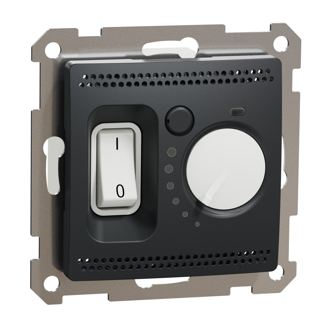 Подов термостат 16A обхват от 5 °C до 50 °C Антрацит - SCHNEIDER ELECTRIC Sedna Design SDD114507