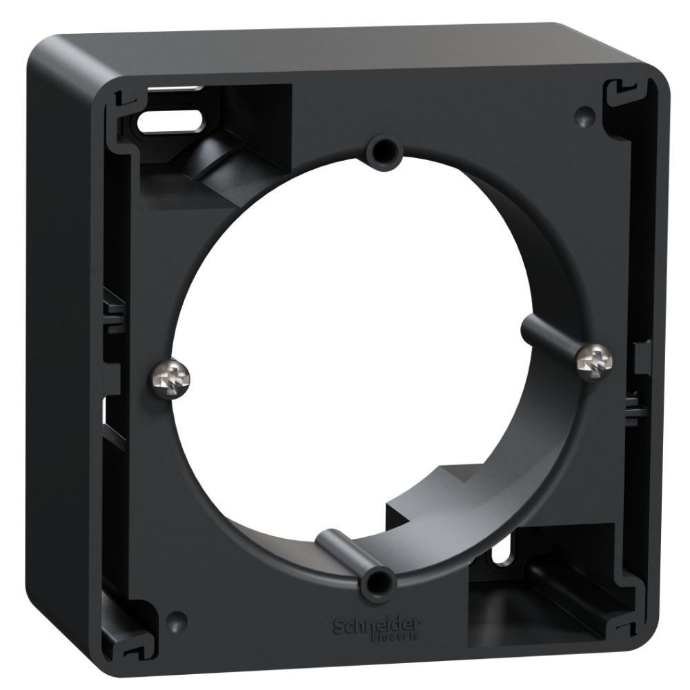 Конзола единична за открит монтаж Антрацит - SCHNEIDER ELECTRIC Sedna Design SDD114901