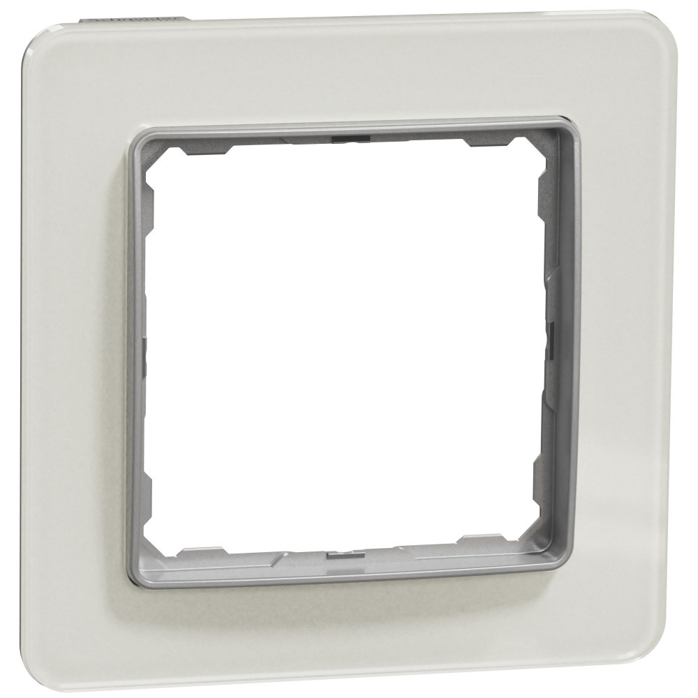 Рамка 1х Бяло стъкло - SCHNEIDER ELECTRIC Sedna Elements SDD360801