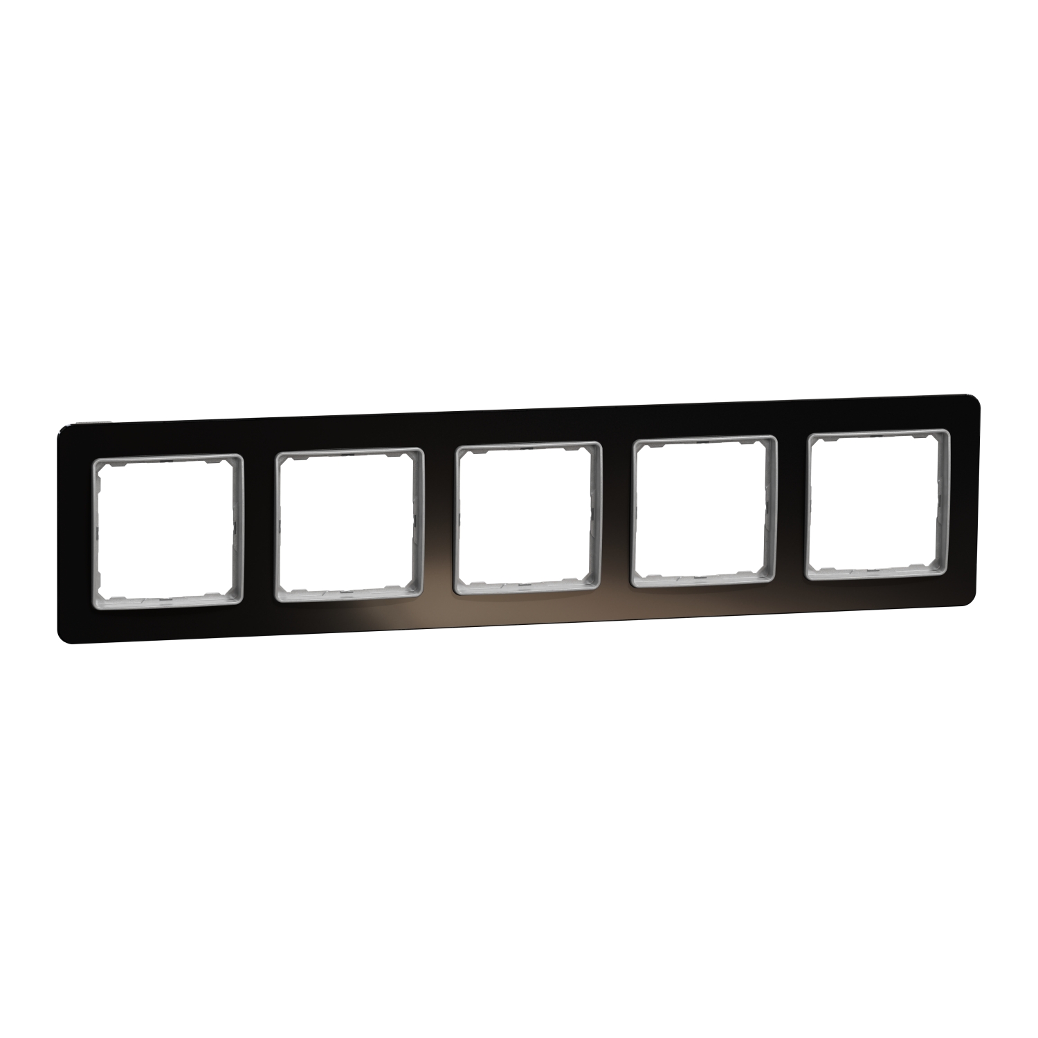 Рамка 5х Тъмно стъкло  - SCHNEIDER ELECTRIC Sedna Elements SDD361805