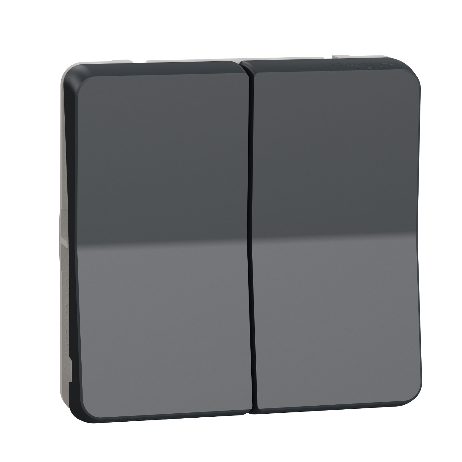 Бутон за щори 10A механизъм 10A IP55 Антрацит - SCHNEIDER ELECTRIC Mureva Styl MUR35042