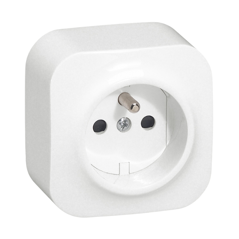 Контакт Френски стандарт 16А IP21 Сив - Legrand Forix 782417