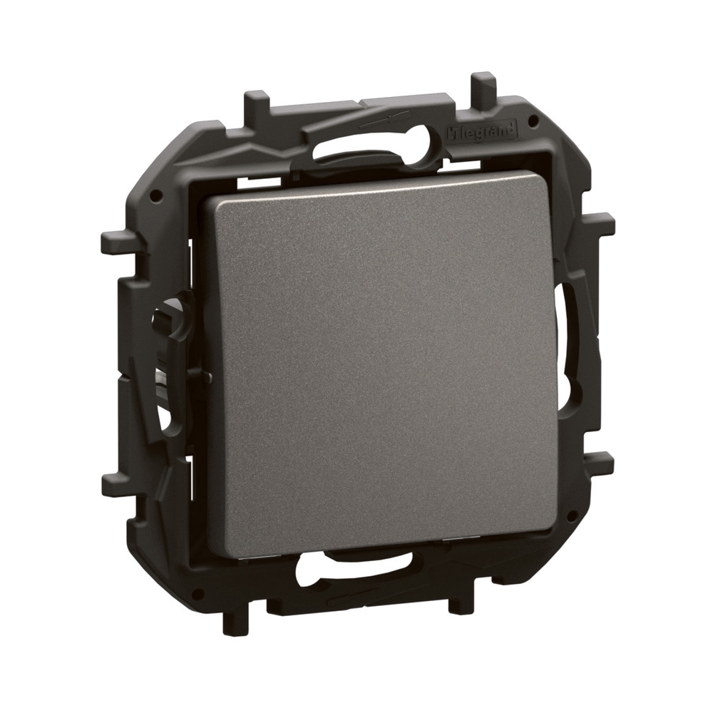 Бутон еднополюсен NO 6A Сив - Legrand Niloe New NP2310MG