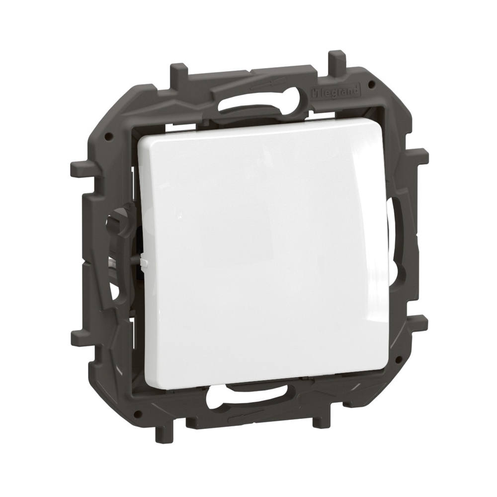 Бутон еднополюсен NO 6A Бял - Legrand Niloe New NP2310WH