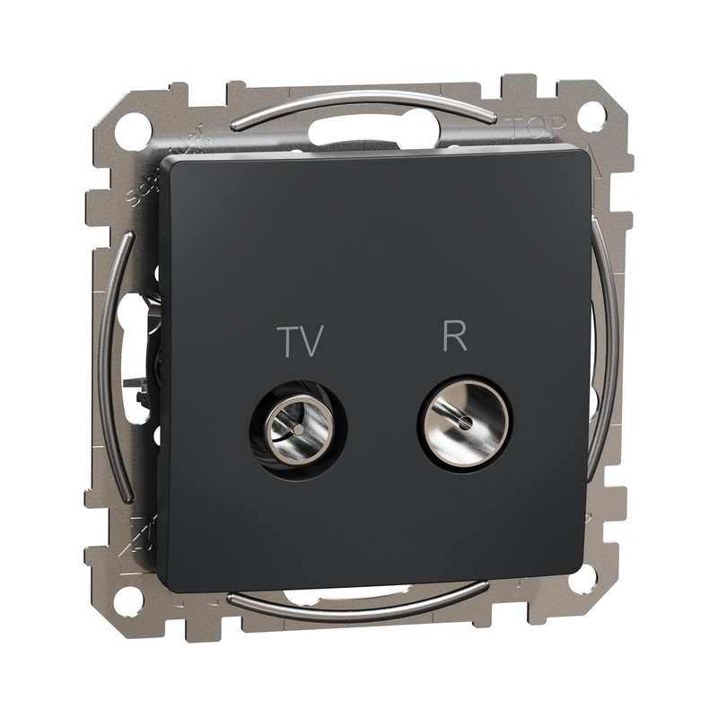 TV/R Розетка преходна 7dB Антрацит - Schneider Electric Sedna Design SDD114474R