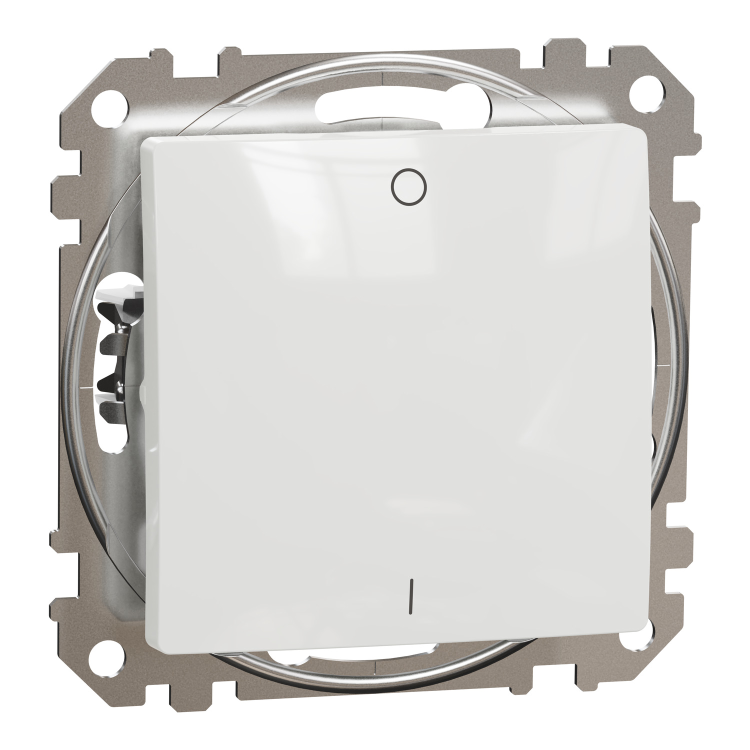 Двуполюсен ключ 10A I/O Бял - Schneider Electric Sedna Design SDD111102