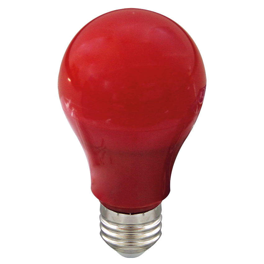 LED крушка червена E27 220V-240V AC 200° 6W Red SMD 2835