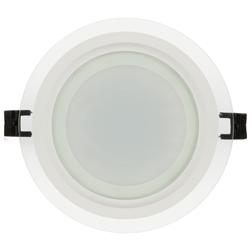 LED стъклен панел кръг IP44  220V-240V AC 120° 18W 4200K SMD 2835 RAIN DROP