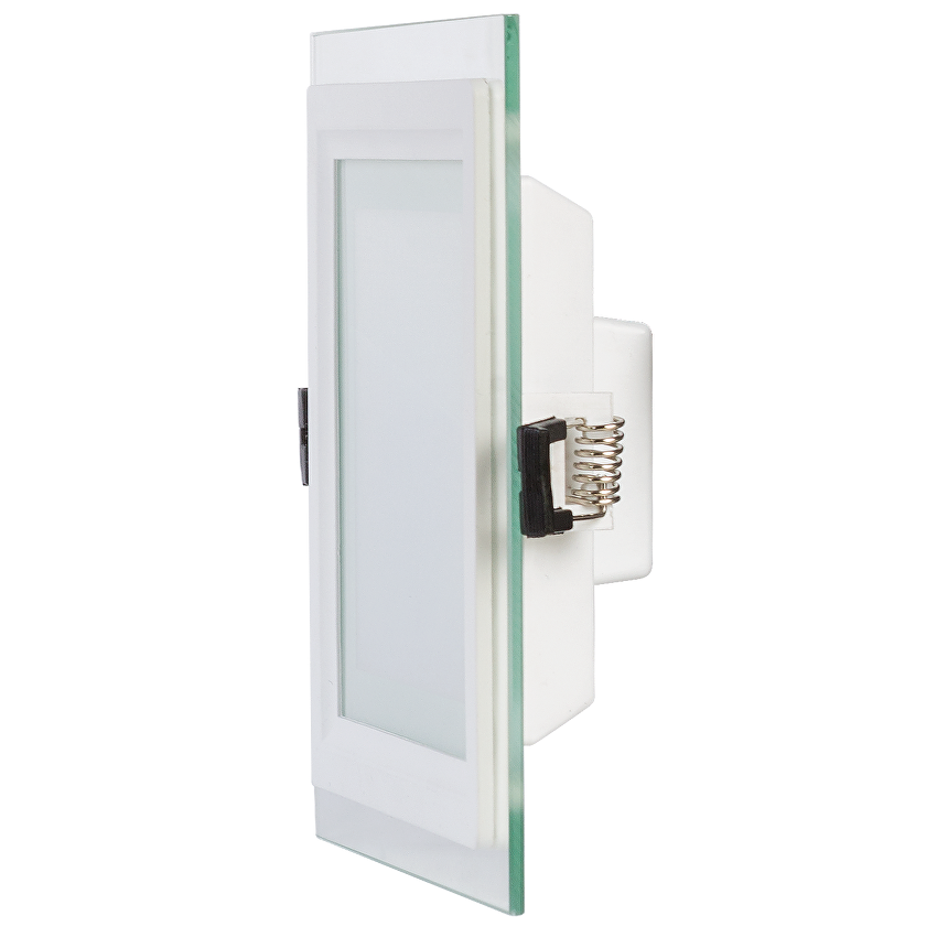 LED стъклен панел квадрат IP44 220V-240V AC 120° 6W 4200K SMD 2835 RAIN DROP - Image 2