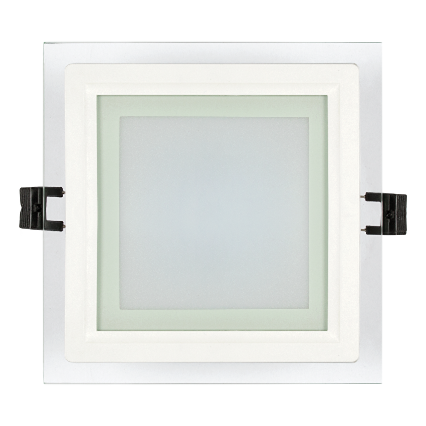 LED стъклен панел квадрат IP44  220V-240V AC 120° 6W 4200K SMD 2835 RAIN DROP