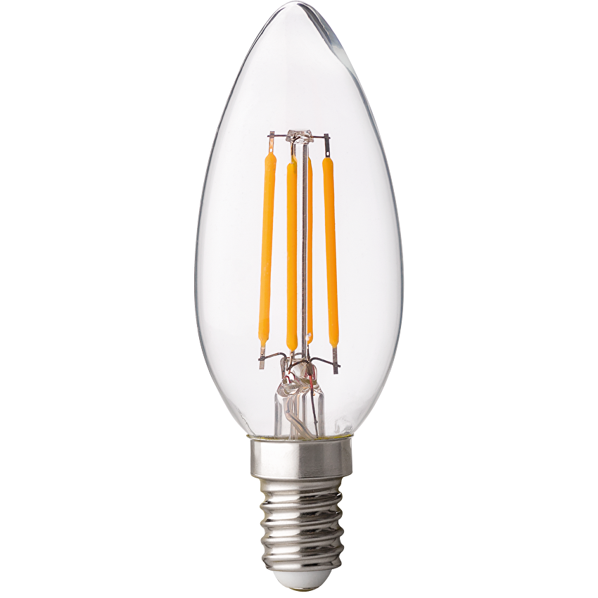 LED димиращ filament конус неутрална E14 220V-240V AC 360° 4W 4200K Filament