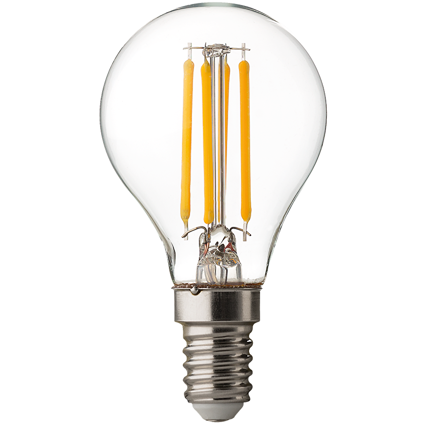 LED димиращ filament топка неутрална E14 220V-240V AC 360° 4W 4200K Filament