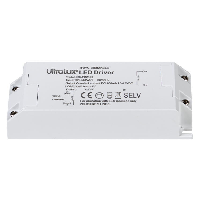 Димиращ TRIAC драйвер за LED осветление 480mA  220V-240V AC  20W