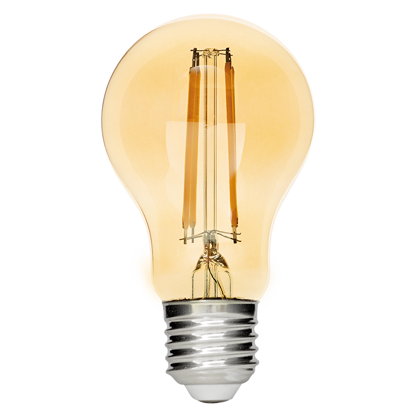 LED димиращ filament крушка амбър E27 220V-240V AC 360° 8W 1800K Filament